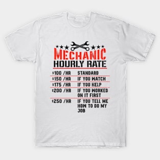 Mechanic Hourly Rating T-Shirt